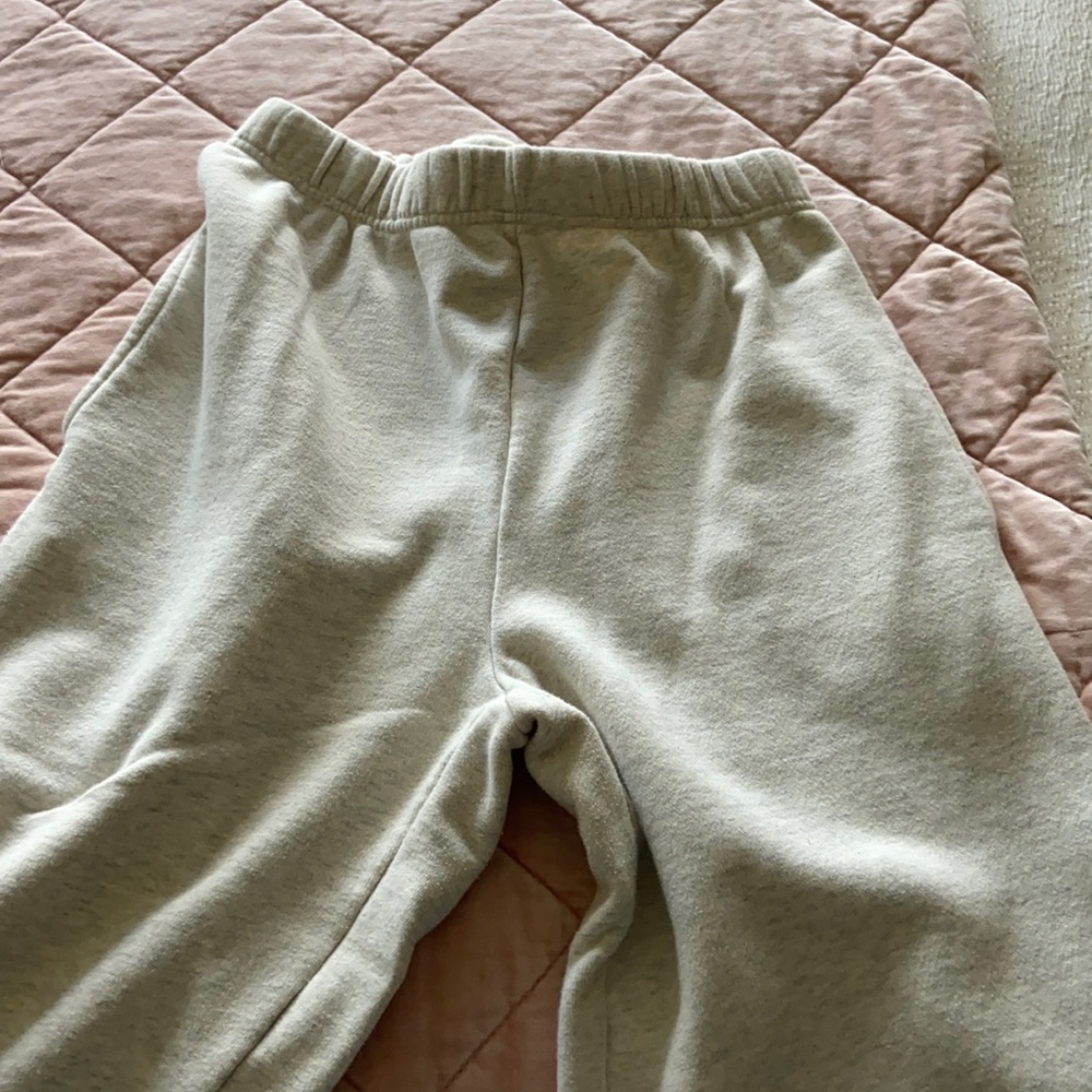 Heather  oatmeal oversized sweatpants